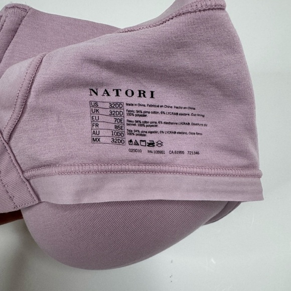 Natori Purple Cotton Everyday Bra – Size 32DD - Picture 4 of 4